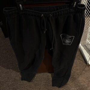 Black Sweatpants with Drawstring